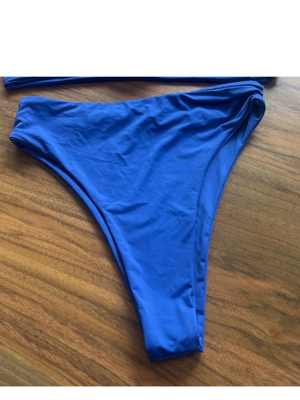 437 Four Three Seven high cut bikini bottom-cobalt blue.  Size-M